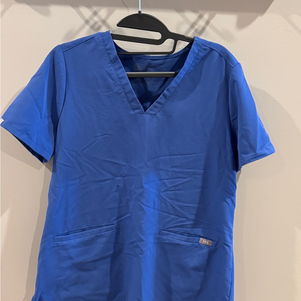 Figs Women's Blue Scrub Top